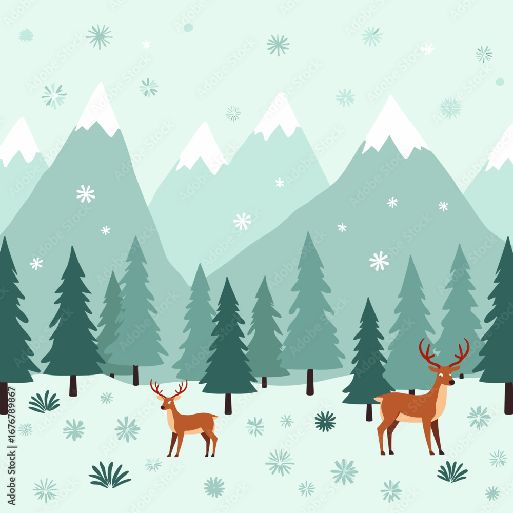 Naklejka premium winter patterns, seamless winter pattern, winter background, snowflakes, snowflake pattern, snowy texture, frosty texture, ice crystals, ice pattern, cold weather, winter abstract, winter design, holi