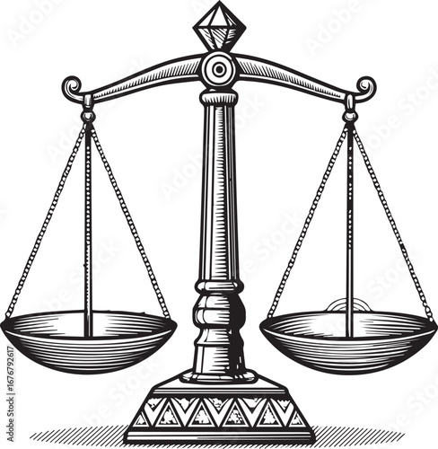 scales of justice vector