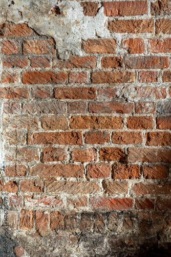 ancient imperial red brick wall