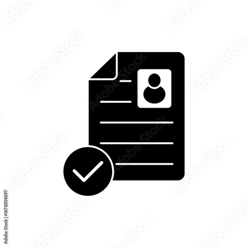 employment contract icon outline editable stroke line drawing eps