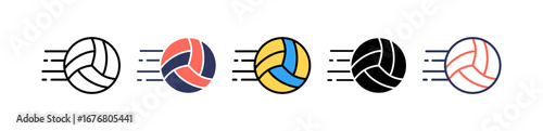Volleyball multiple icon