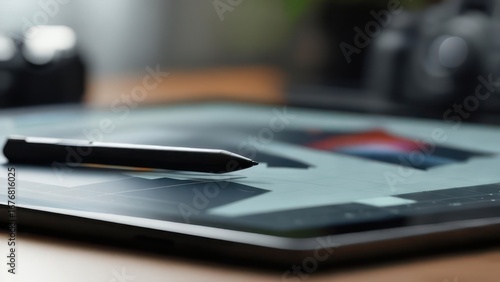 Digital design tablet with pen