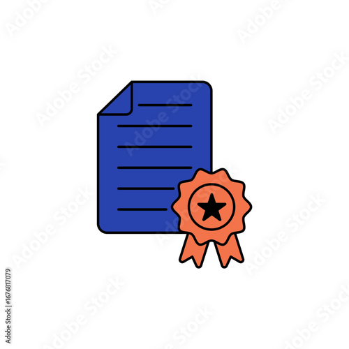 patent icon outline editable stroke line drawing eps