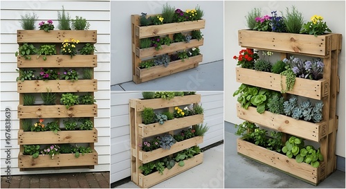 Vertical Pallet Garden - Eco-Friendly DIY Project.