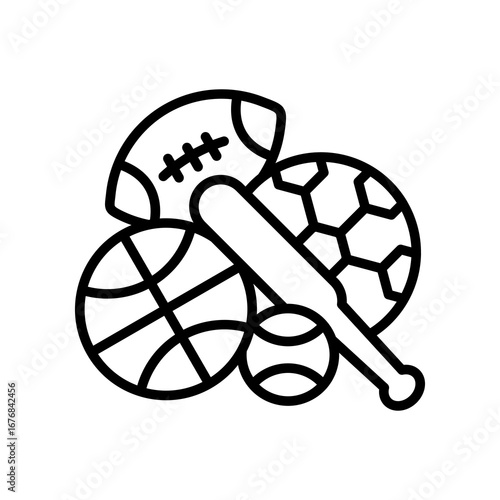 Sports line icon