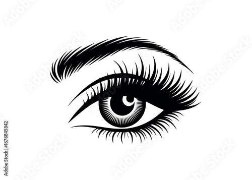   eyelashes logo icon design template vector 