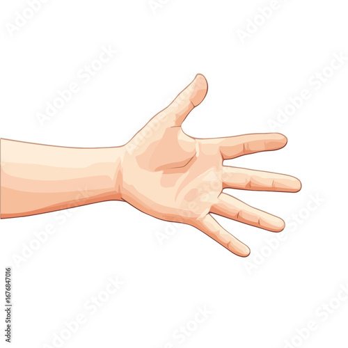 A realistic digital illustration of an open human hand, palm facing down, with fingers spread slightly. Ideal for websites and blogs about communication, health, or technology.

