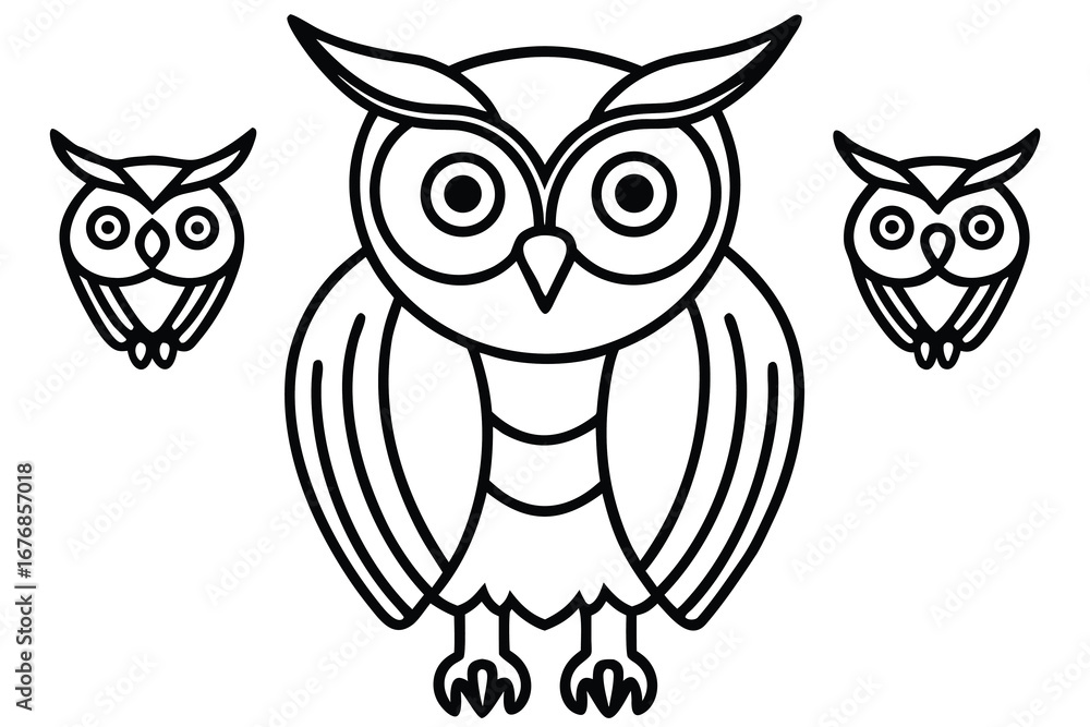 Naklejka premium owl