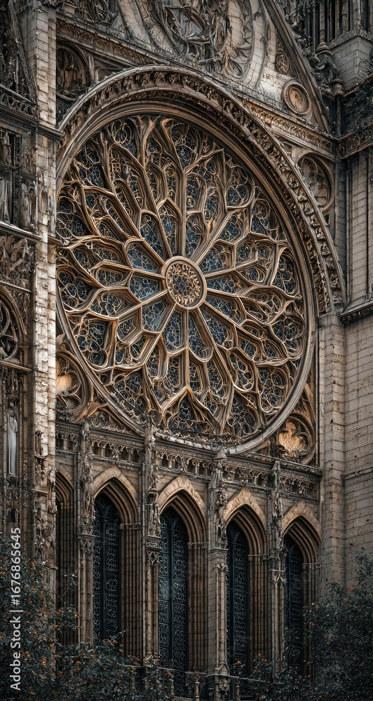 Obraz premium Ornate Gothic Rose Window (1)