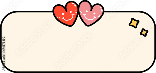 Heart label text box