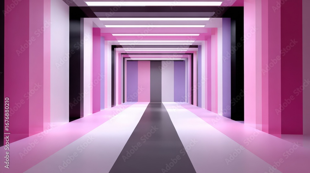 Fototapeta premium LGBTQ+ inclusive coding bootcamp, pastel flags in background, bold black and bubblegum pink palette 