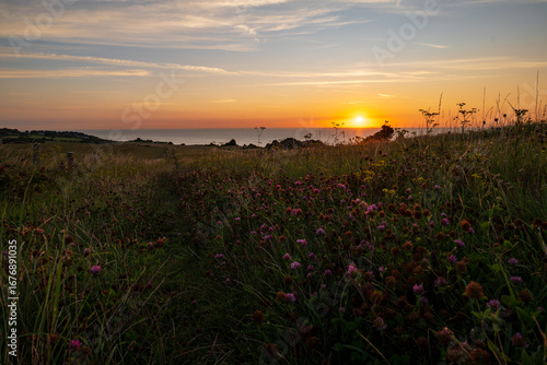 krajobraz , wschód słońca 
