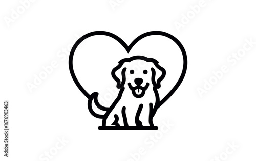 Dog heart logo