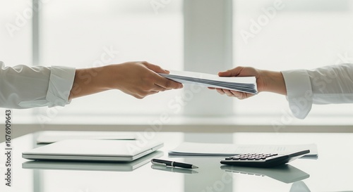  Paperwork handover for office process and transition to paperless operations