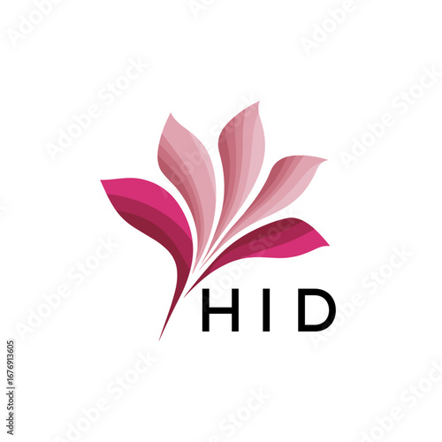 HID Elegant Floral Abstract Logo Design, HID Later Logo, Creative Minimal Nature Logo 
