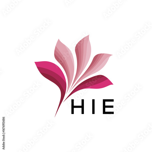 HIH Elegant Floral Abstract Logo Design, HIH Later Logo, Creative Minimal Nature Logo 
