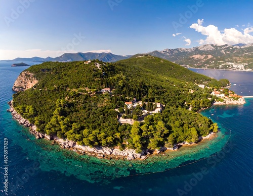 Coastal island landscape