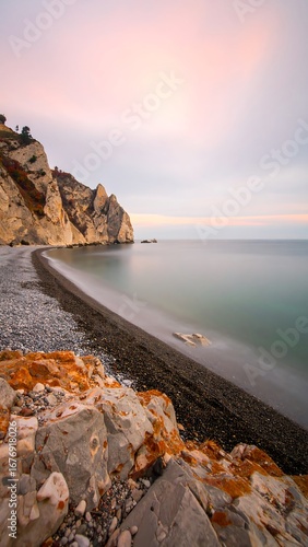 Coastal landscape at dawn