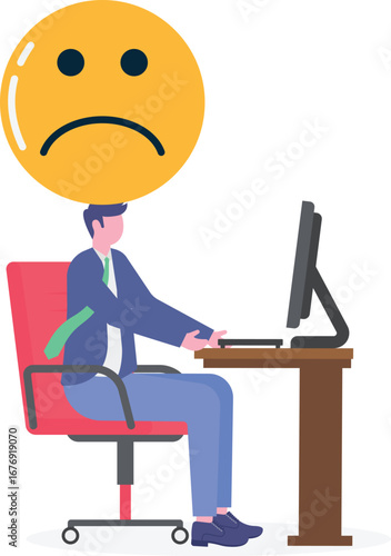 Businessman response to negative feedback, illustrating addressing dissatisfaction,
