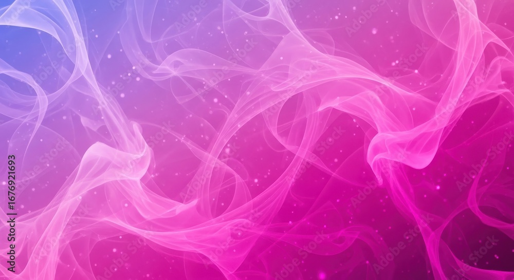 Fototapeta premium Dreamy Gradient Wave Background with Sparkling Particles and Smooth Transitions