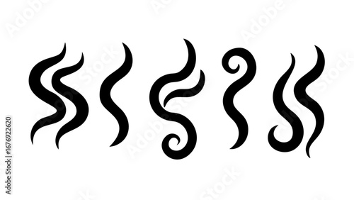 Abstract steam wisps vapor smoke