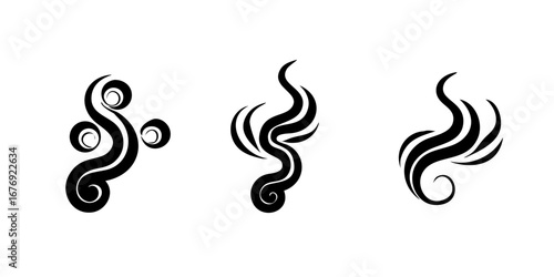 Abstract Swirling Smoke steam vapor