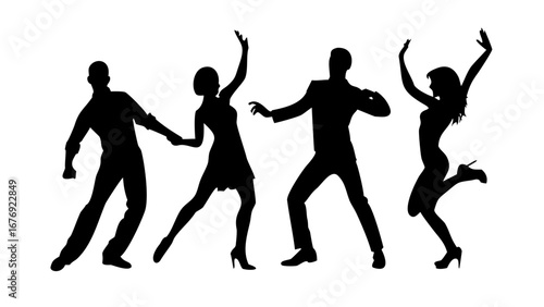 Black Silhouette of a Dog animal