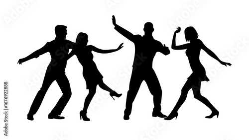 Black silhouette of a single person standing human