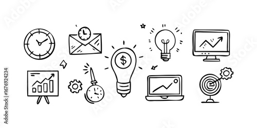 Business Icons Collection finance office