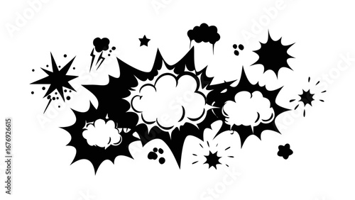Comic Book Explosions and Sound Effects comic style