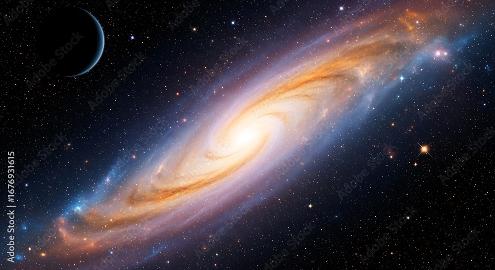 Fototapeta premium Spiral Galaxy in Deep Space.