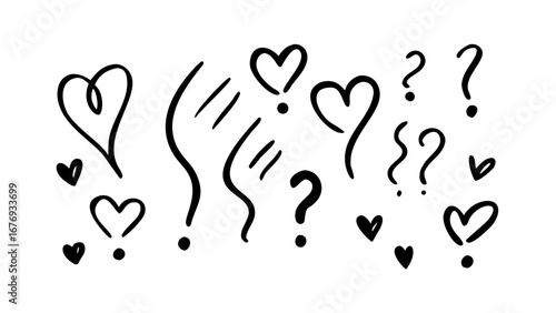 Question Mark Heart Silhouette symbol love