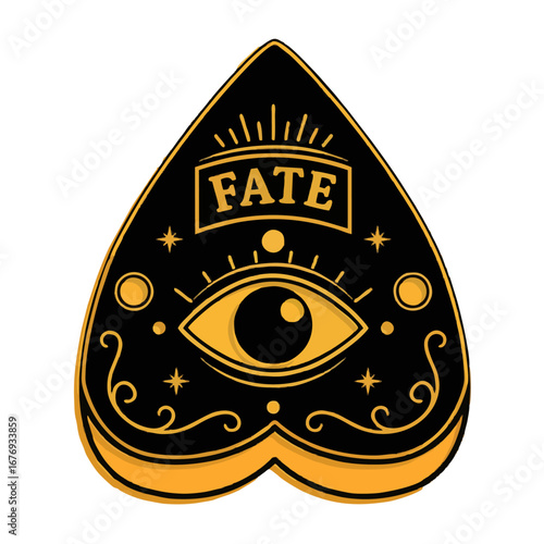 Ouija Symbol Monoline Tatto