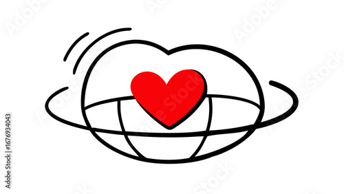 Red Heart Shape love symbol romantic