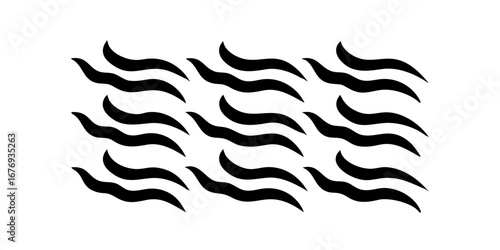 Swirling Black Smoke Wisps abstract