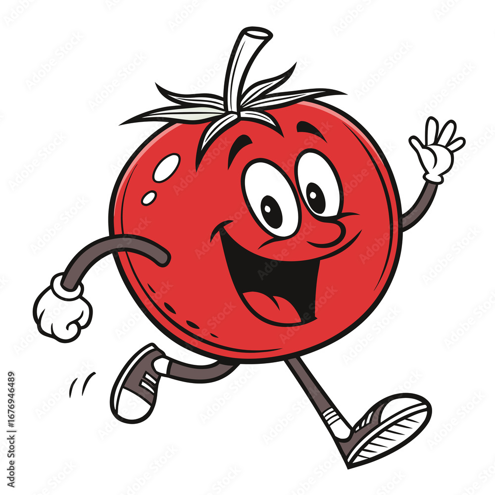 Fototapeta premium tomato funny icon