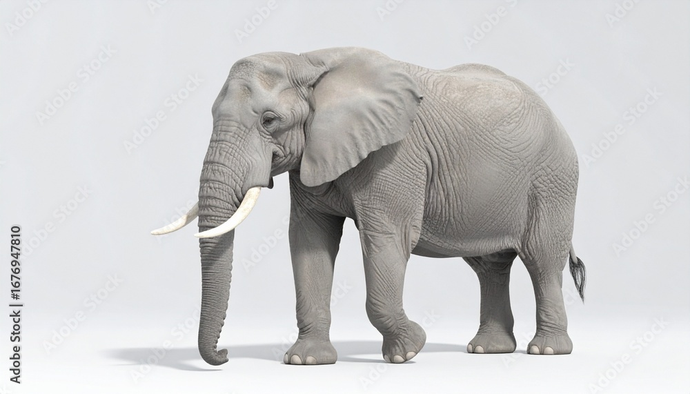 Obraz premium elephant isolated on white