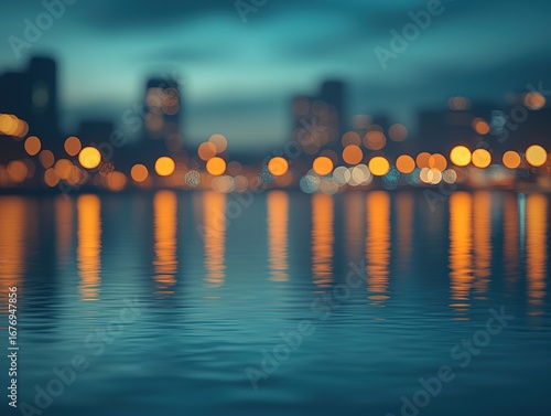 Teal and Orange City Night Bokeh Background (Urban Life & Travel Marketing)