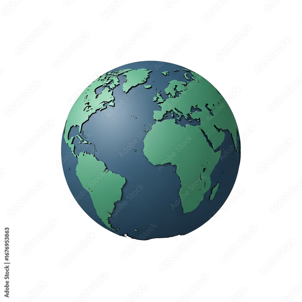 Fototapeta premium Detailed Image of Planet Earth.