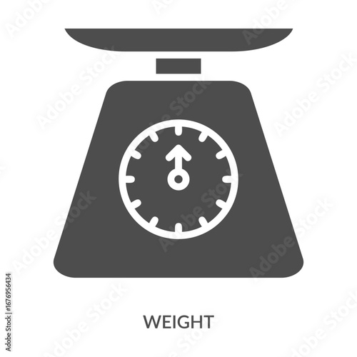 Weight Icon Line Style. Design Vector Illustration