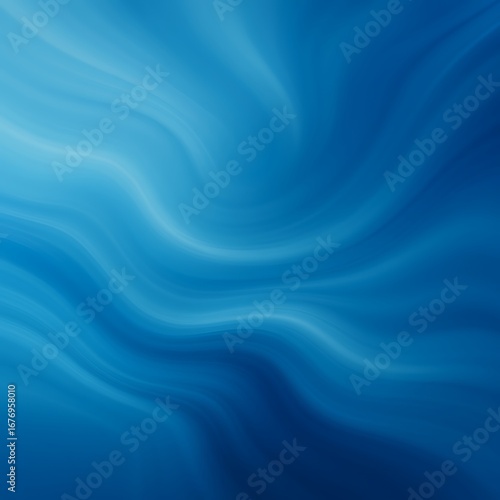Abstract Blue Swirling Light Waves Background
