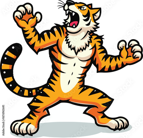 tiger cartoon character