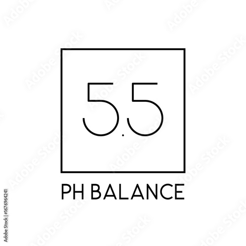 PH Balance Cosmetic Dermatology Vector Symbol