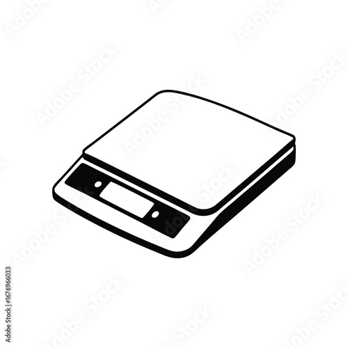 Precision Weighing Scale: This image presents a detailed illustration of a precision weighing scale, capturing the essential elements of accurate measurement