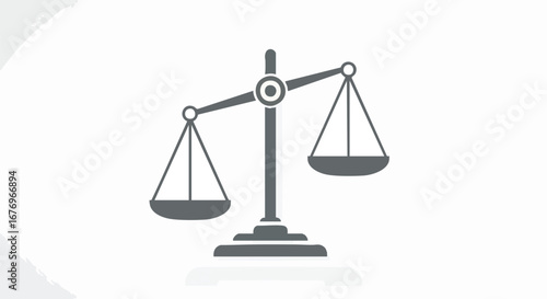 Conceptual balance scales illustration signifying justice, fairness, equality, or important decision making considerations within legal or ethical
