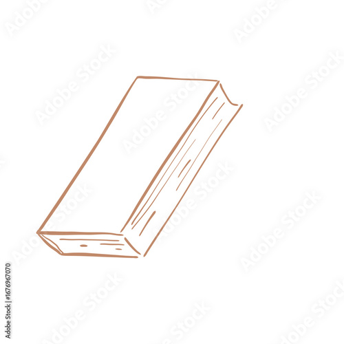 Minimalist Line Art Book Illustration – Reading & Literature Clipart