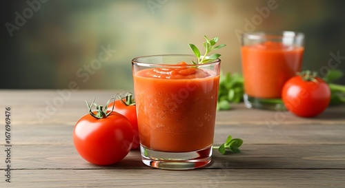 Wallpaper Mural Tomato Juice in a Glass. Torontodigital.ca