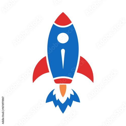space rocket vector illustration