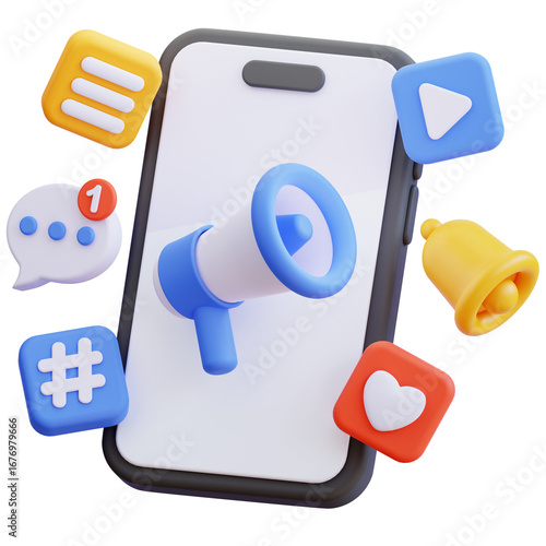 Social media 3d icon
