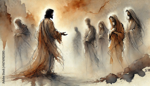 Christ Inviting Andrew, Peter, James, and John to Follow Him.